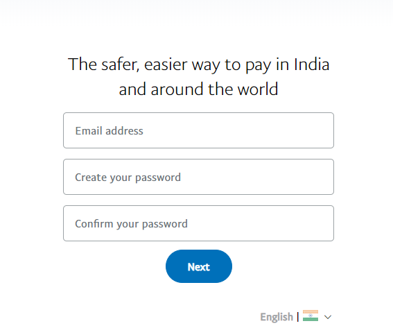 How To Create a PayPal Account In India [Step By Step Guide