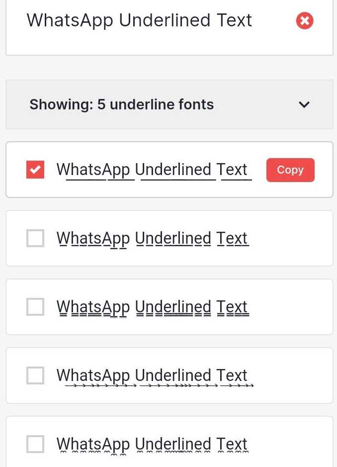 How to Underline Text on WhatsApp