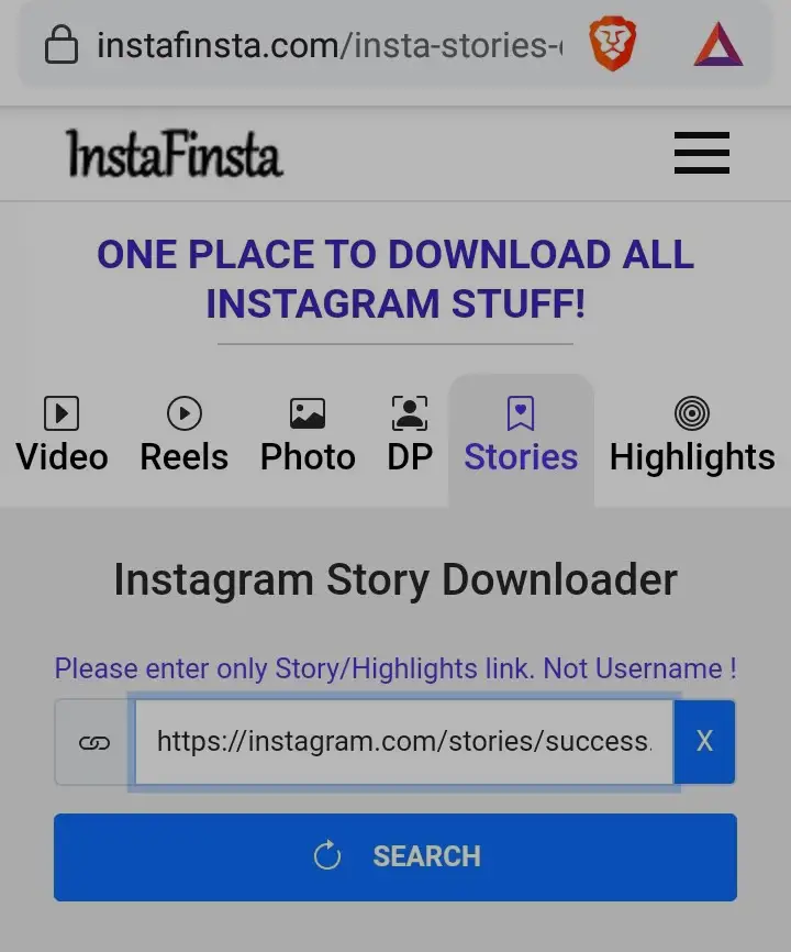 Instagram download link story [2 Options]