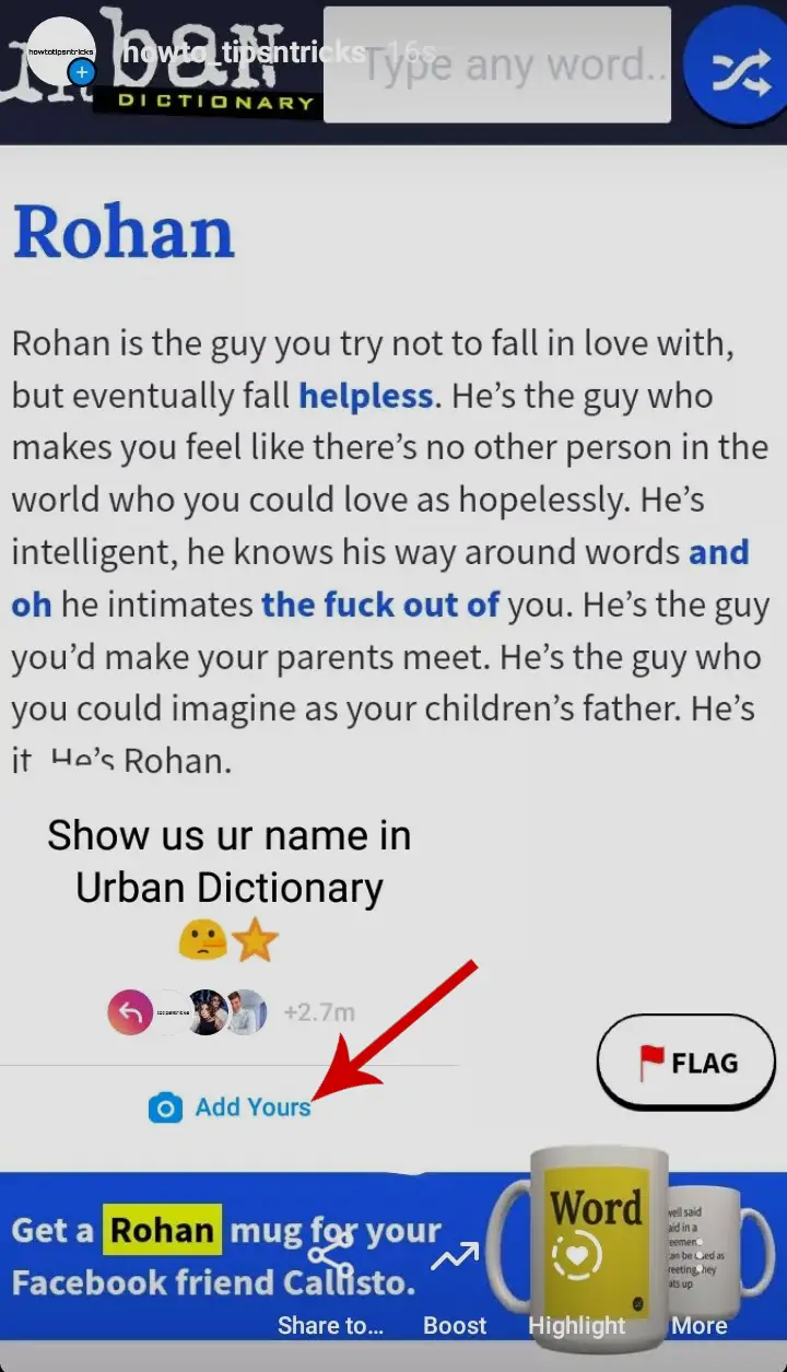 Dictionary names urban What Is